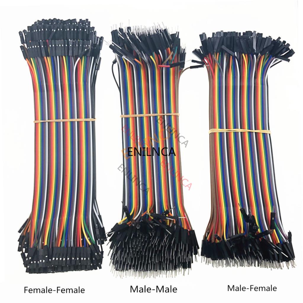 AliExpress 40-120pcs Dupont Line 10CM 20CM 30CM 40Pin Male to Male + Male to Female Female to Female Jumper Wire Dupont Cable for  DIY KIT