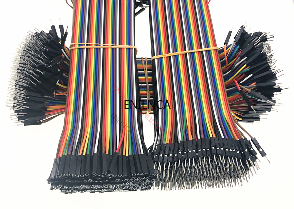 AliExpress 40-120pcs Dupont Line 10CM 20CM 30CM 40Pin Male to Male + Male to Female Female to Female Jumper Wire Dupont Cable for  DIY KIT, view 2