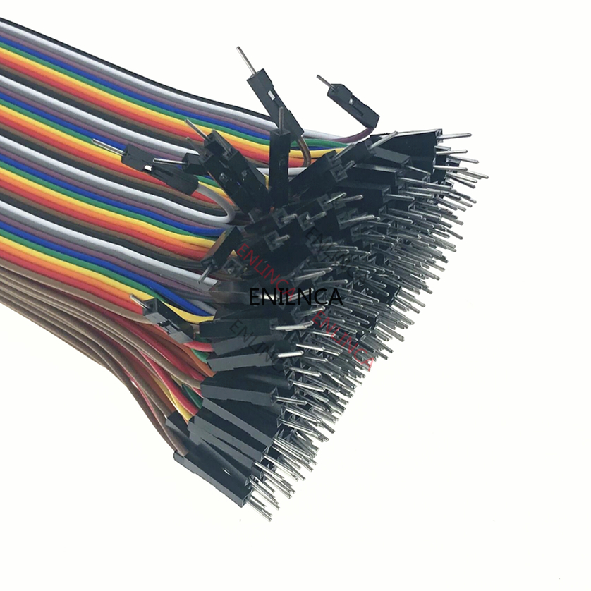 AliExpress 40-120pcs Dupont Line 10CM 20CM 30CM 40Pin Male to Male + Male to Female Female to Female Jumper Wire Dupont Cable for  DIY KIT, view 4