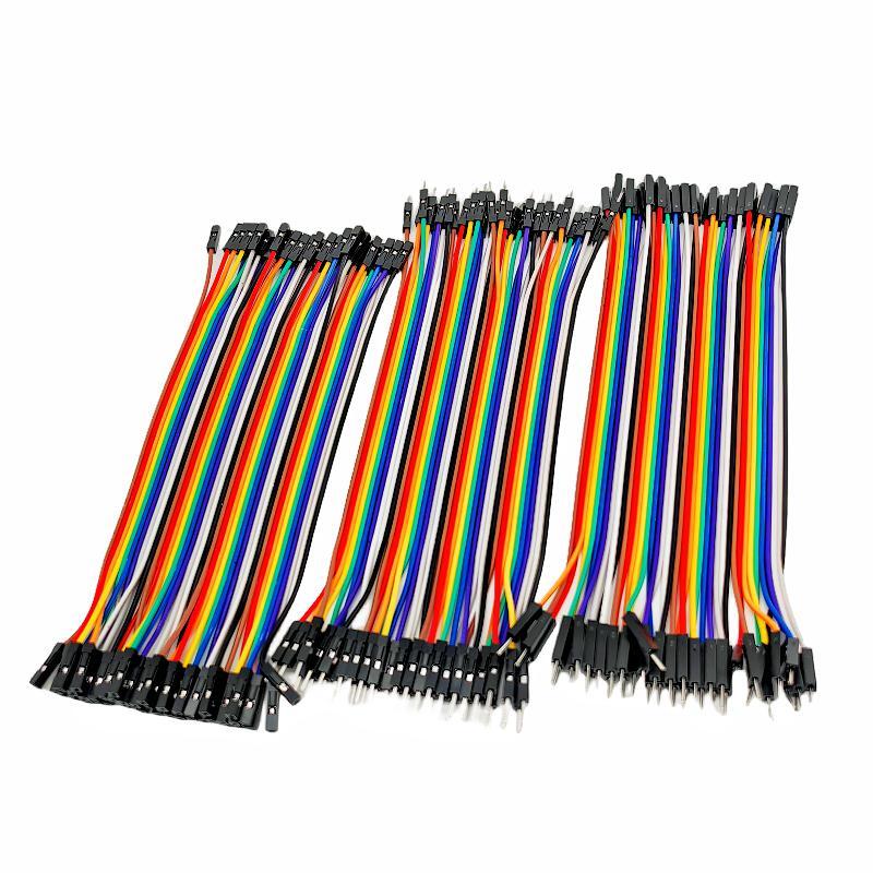 AliExpress 40-120pcs Dupont Line 10CM 20CM 30CM 40Pin Male to Male + Male to Female Female to Female Jumper Wire Dupont Cable for  DIY KIT, view 5