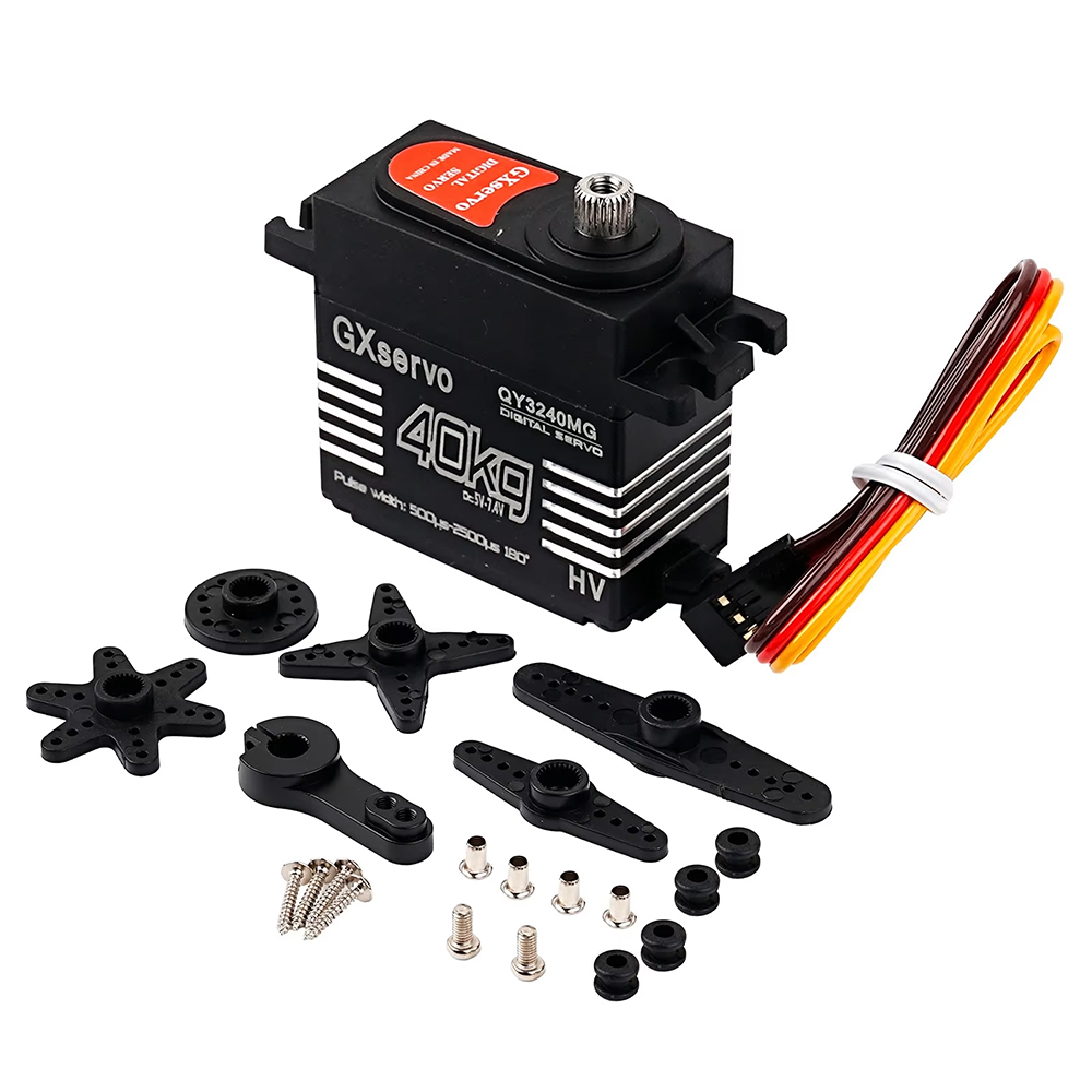 AliExpress 40/35/30KG Torque Digital Servo motor Waterproof 180 Degree Metal Gear RC Servo for 1/8 1/10 RC Crawler Car Boat DIY