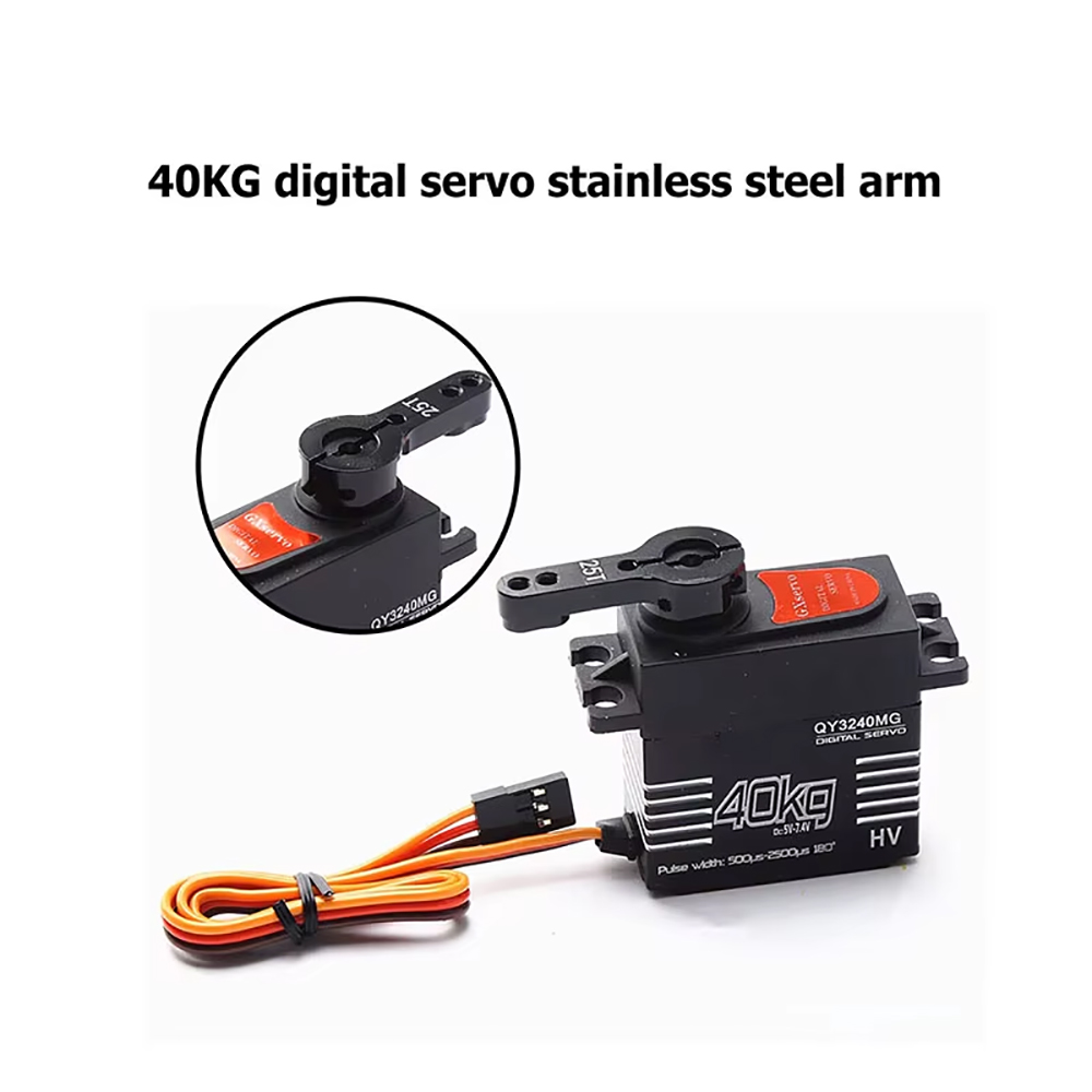 AliExpress 40/35/30KG Torque Digital Servo motor Waterproof 180 Degree Metal Gear RC Servo for 1/8 1/10 RC Crawler Car Boat DIY, view 4