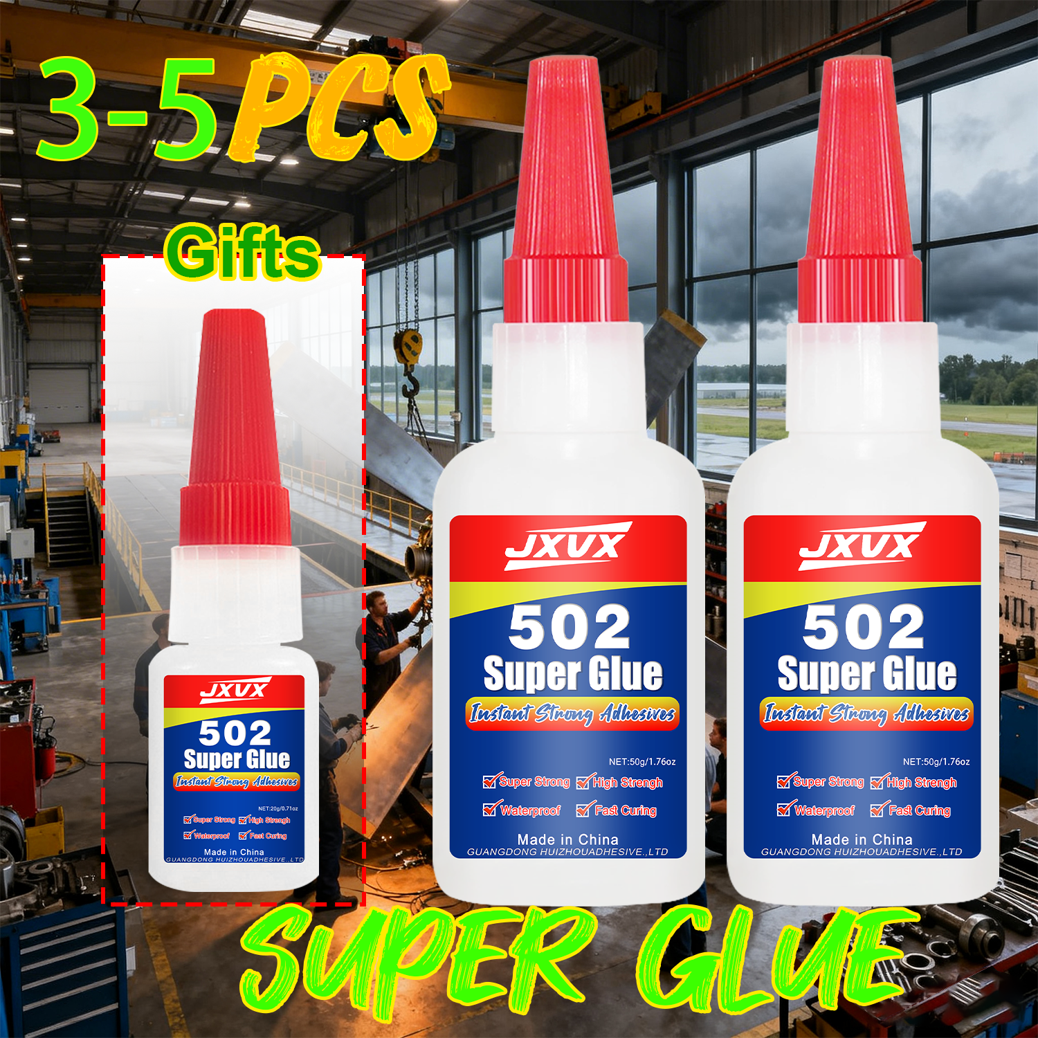 AliExpress 401/502 Super Glue for Repairing Metal, Plastic, Toys, and Shoes – 20/50g Instant Adhesive – 5-Second Quick-Drying Cyanoacrylate
