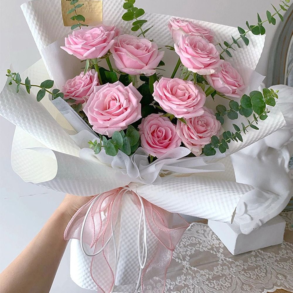 AliExpress 40mm 10 yards Roll of Satin Ribbon Mesh Fabric Flower Bouquet Wrapping Tulle Ribbon Decorating Weddings Lace Organza Ribbon, view 3