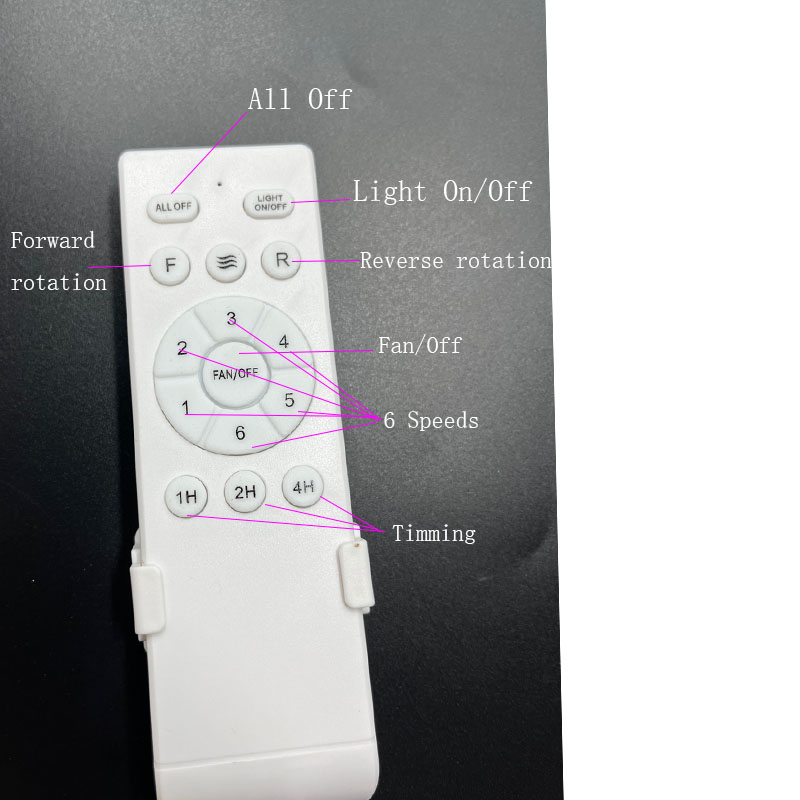AliExpress 42 52 Inch Ceiling Fans With Lights Led 3 Color 6 Speeds DC Motor Fans Remote Control Low Floor Decorative Fans With Lighting, view 4
