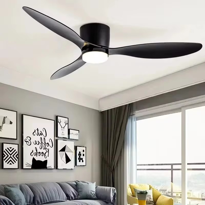 AliExpress 42 52 Inch Ceiling Fans With Lights Led 3 Color 6 Speeds DC Motor Fans Remote Control Low Floor Decorative Fans With Lighting, view 6