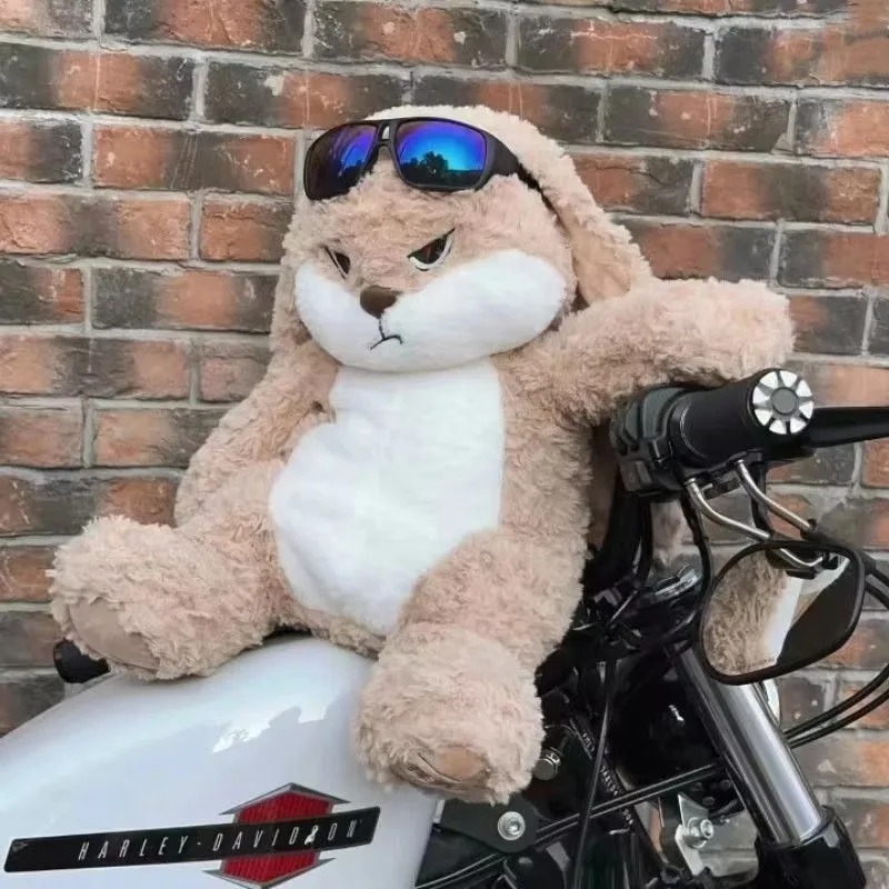 AliExpress 42CM Angry Rabbit Large Size Long Ear Plush Toy Cute Animal Plushie Doll Kawaii Soft Stuffed Model Room Decor Birthday Gifts, view 6