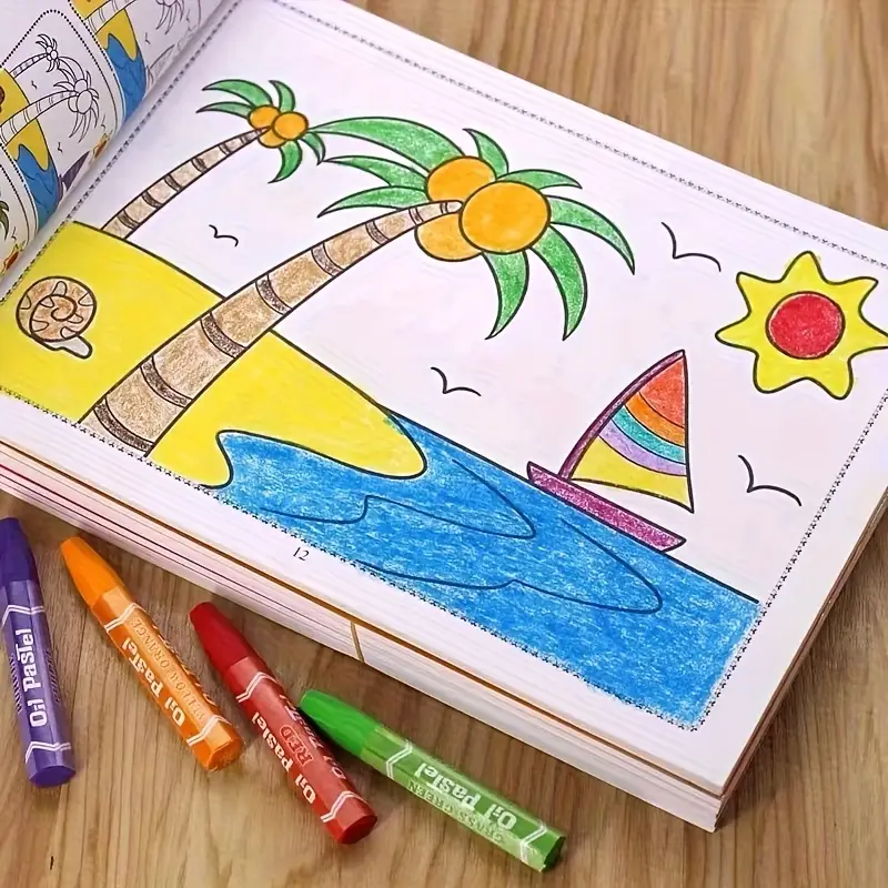 AliExpress 46-Page Kids Drawing and Painting Coloring Book, view 2