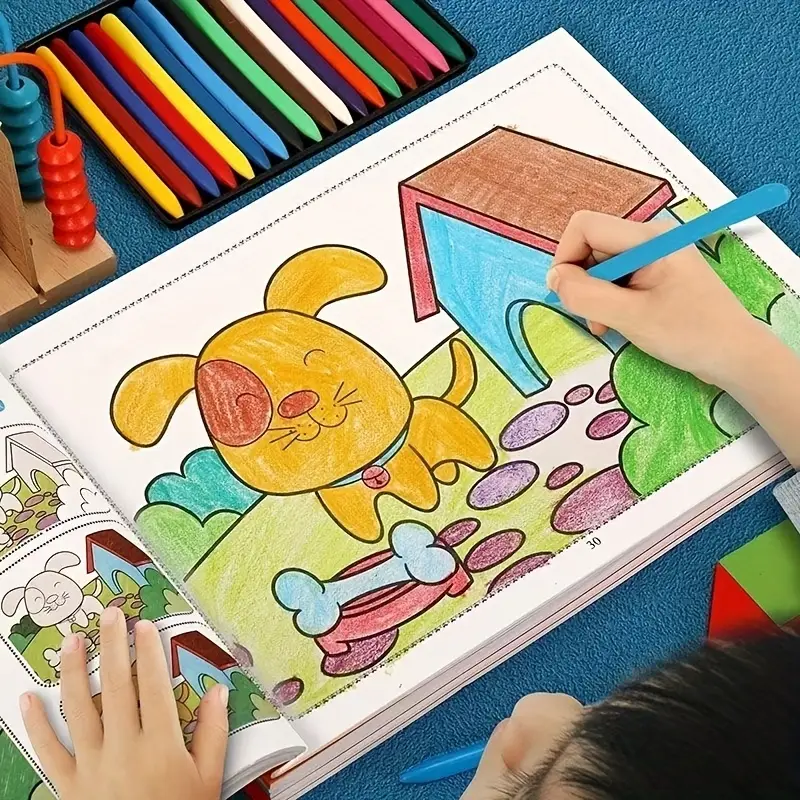 AliExpress 46-Page Kids Drawing and Painting Coloring Book, view 5
