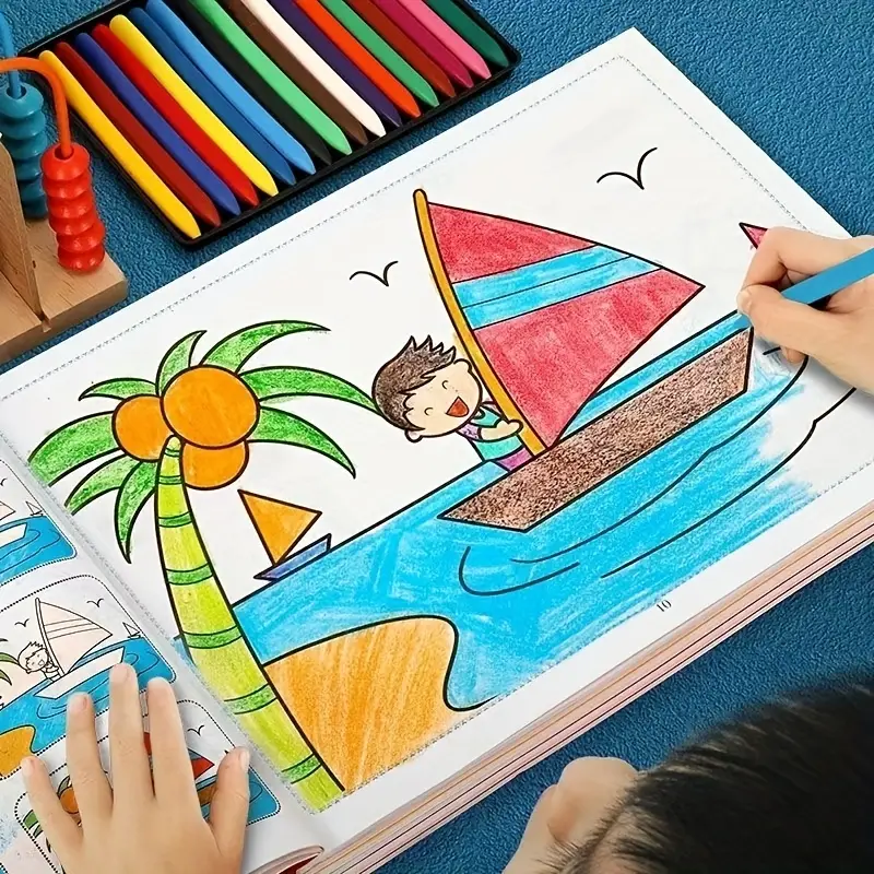 AliExpress 46-Page Kids Painting and Coloring Book, view 4