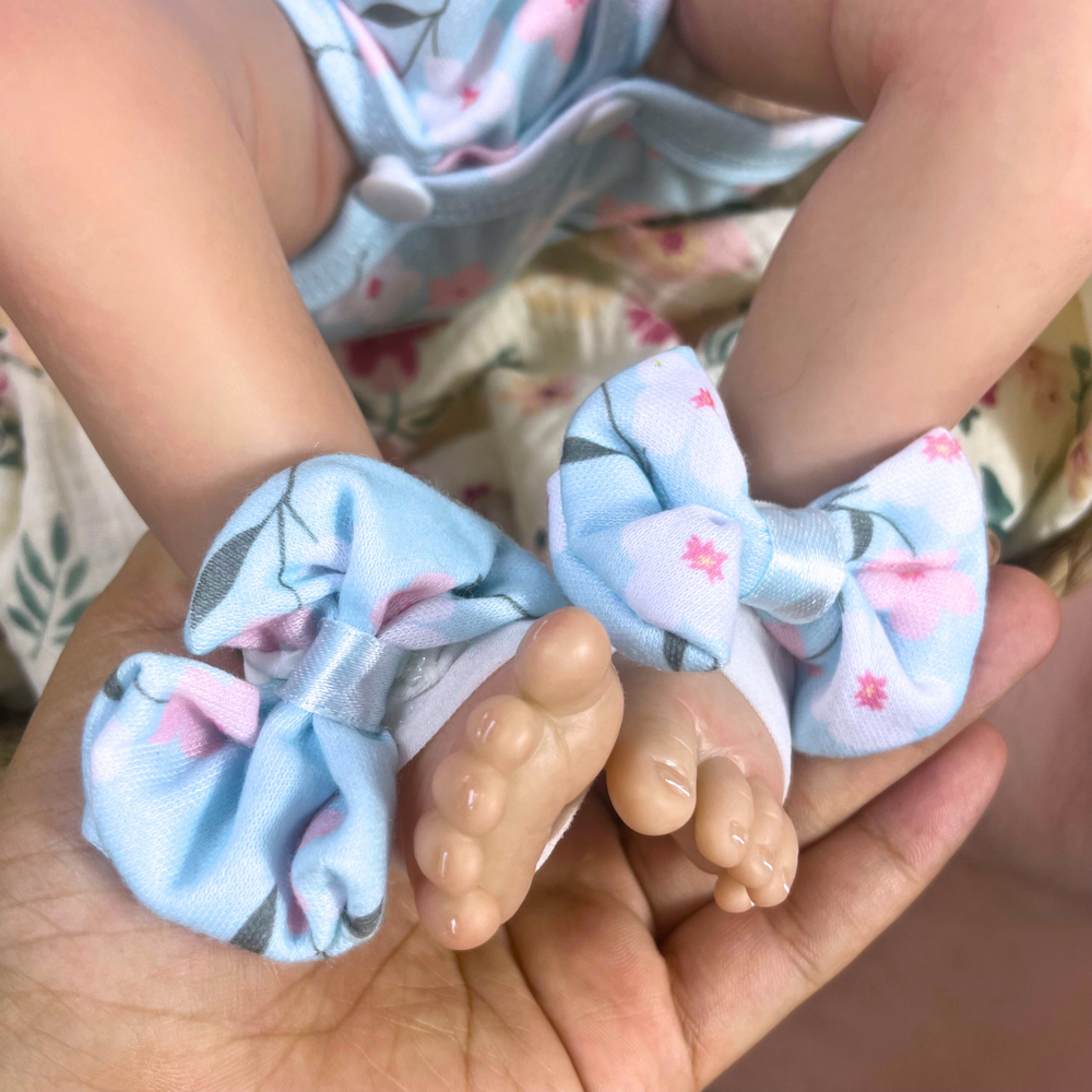 AliExpress 46CM Finished Reborn Baby Doll Felicia Newborn Open Blue Eyes Doll Soft Hand-Rooted Hair 3D Skin Tone Visible Veins Gift Toy, view 2