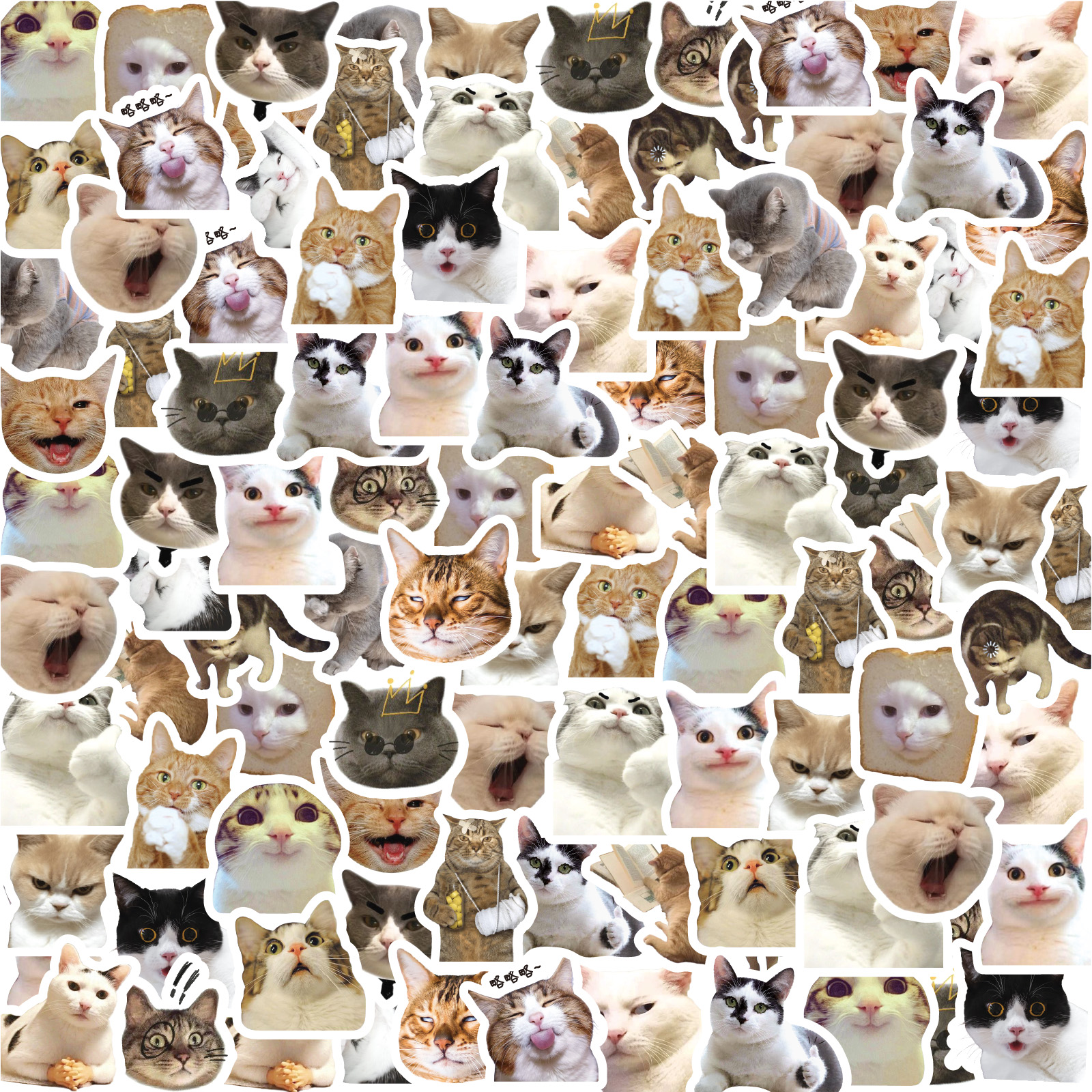AliExpress 46pcs/Bag,Cat Stickers,Be for Suitcase Skateboard Luggage Laptop Phone Diy Sticke Decoration Stationery School Supplies Toys