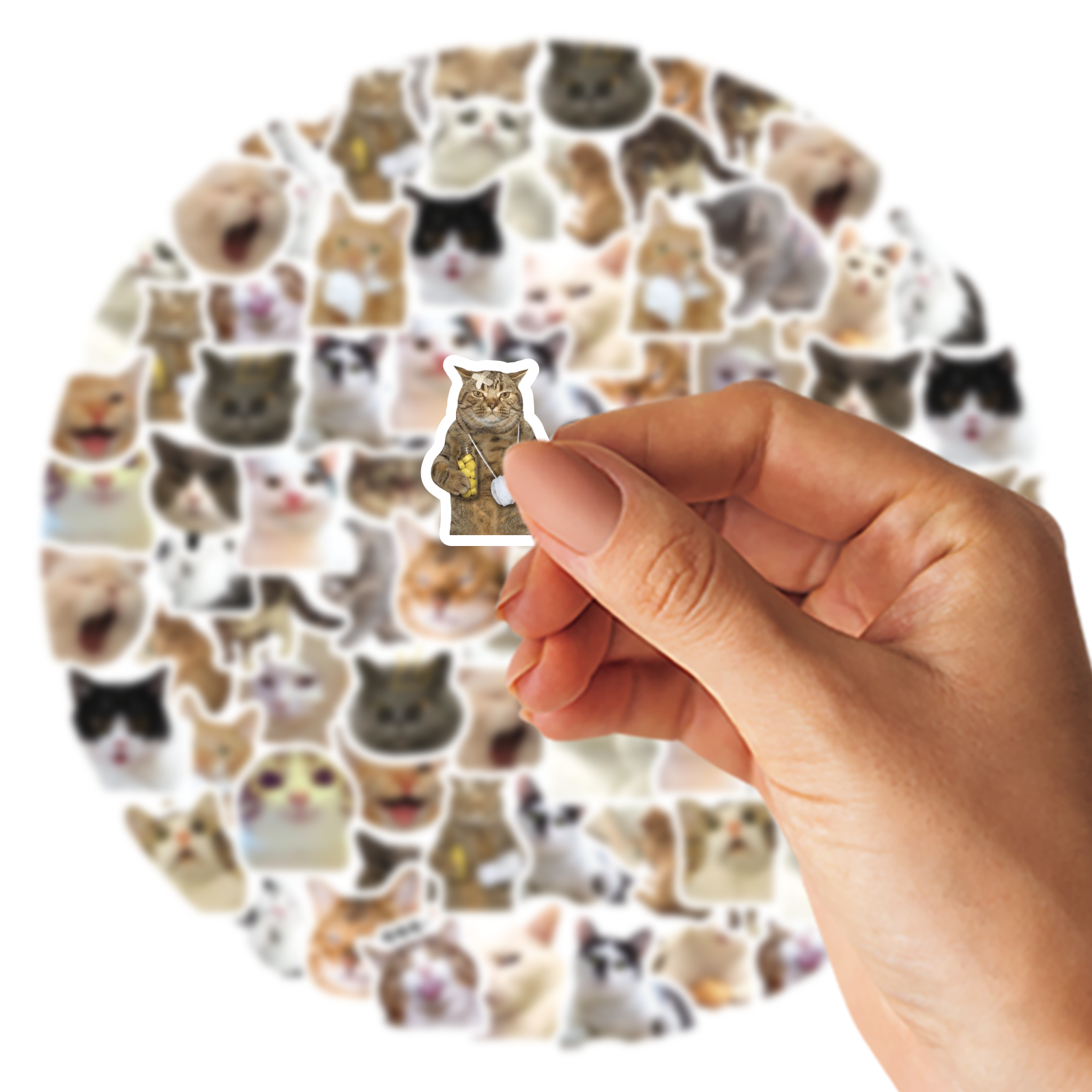 AliExpress 46pcs/Bag,Cat Stickers,Be for Suitcase Skateboard Luggage Laptop Phone Diy Sticke Decoration Stationery School Supplies Toys, view 2