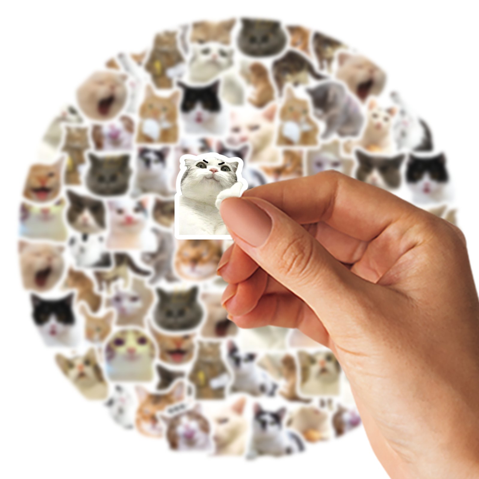 AliExpress 46pcs/Bag,Cat Stickers,Be for Suitcase Skateboard Luggage Laptop Phone Diy Sticke Decoration Stationery School Supplies Toys, view 5