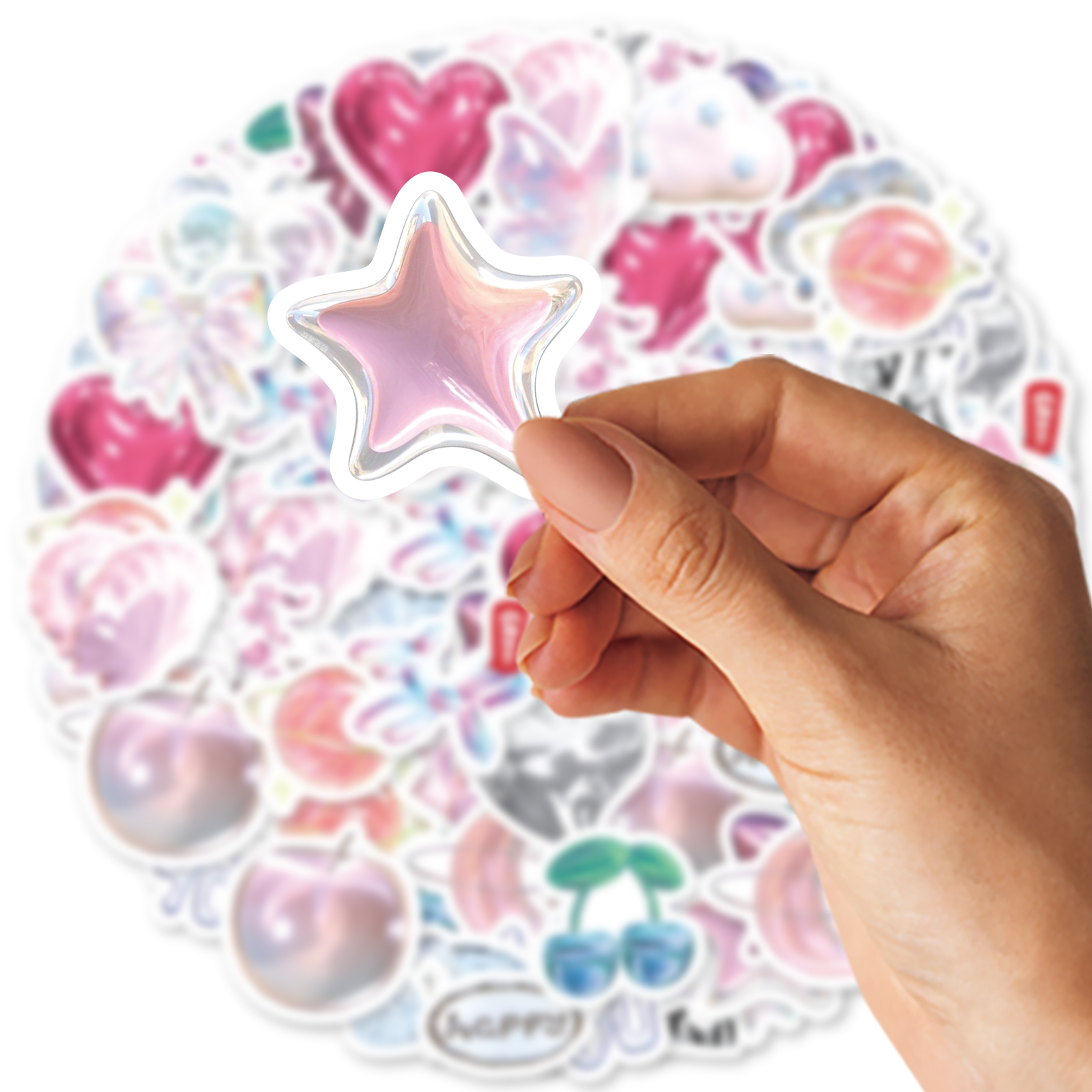AliExpress 46pcs Love Balloon Cute Graffiti Stickers Decorated Notebook Water Cup Diary Suitcase Guitar Classic Toy Scrapbook DIY Decal, view 2
