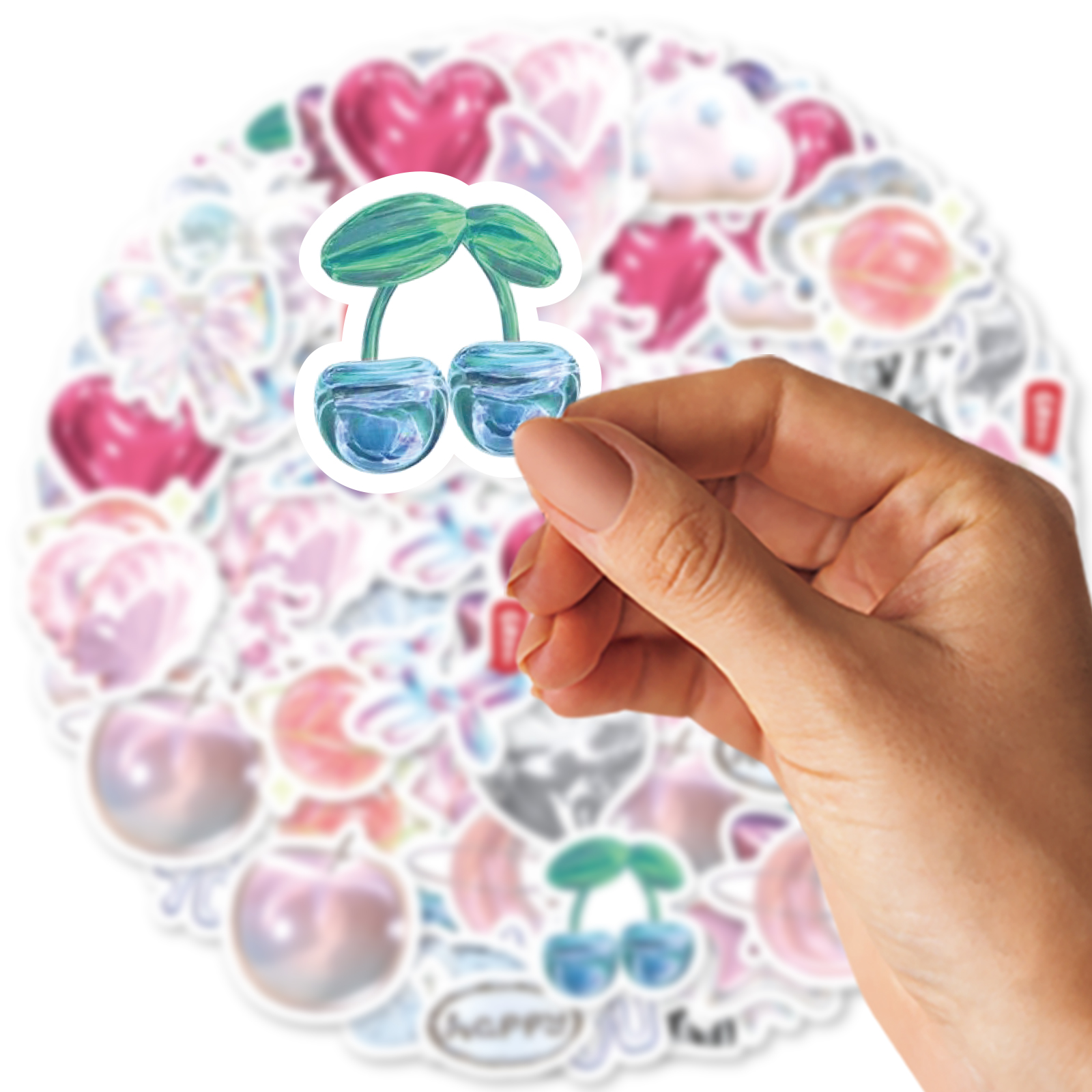 AliExpress 46pcs Love Balloon Cute Graffiti Stickers Decorated Notebook Water Cup Diary Suitcase Guitar Classic Toy Scrapbook DIY Decal, view 3