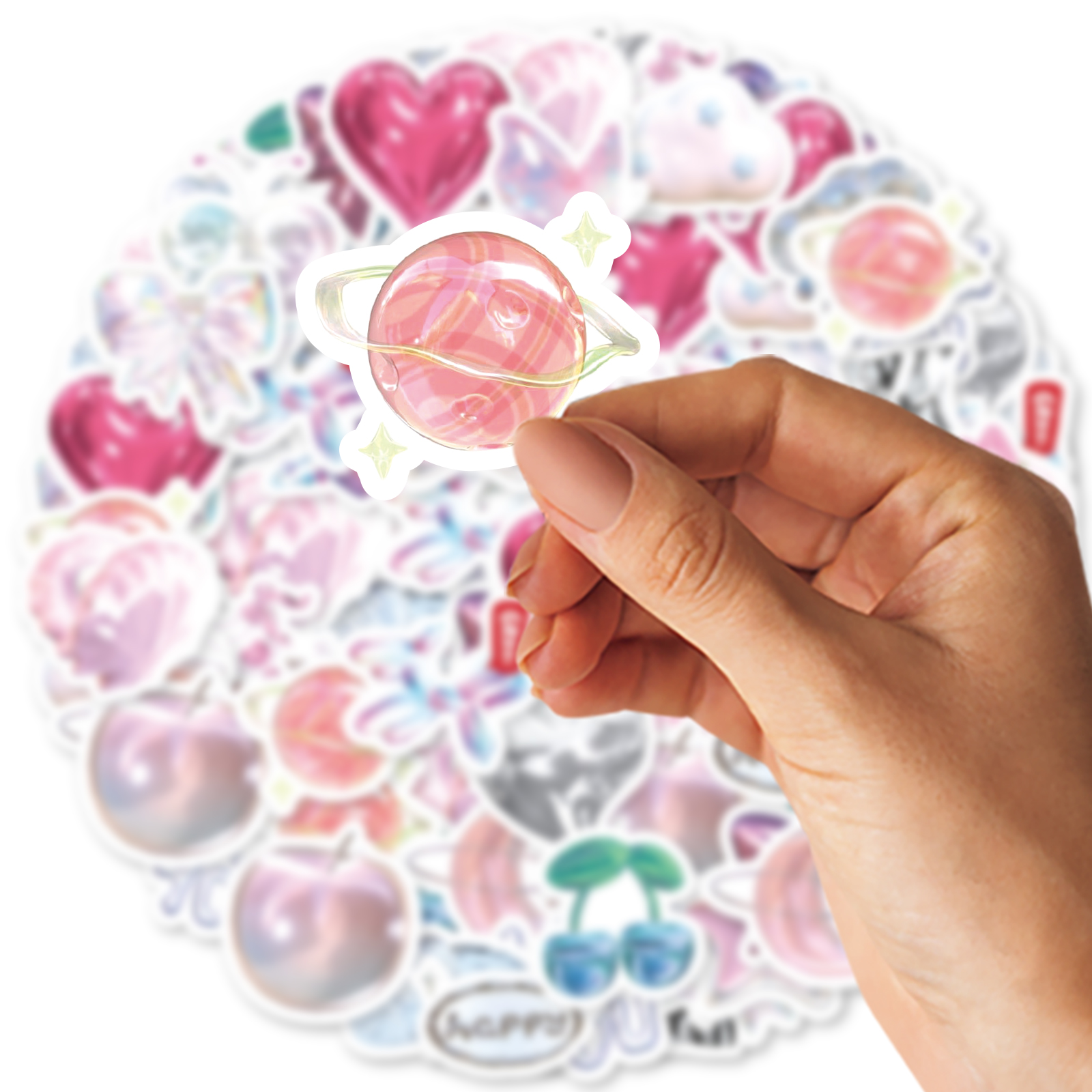 AliExpress 46pcs Love Balloon Cute Graffiti Stickers Decorated Notebook Water Cup Diary Suitcase Guitar Classic Toy Scrapbook DIY Decal, view 4