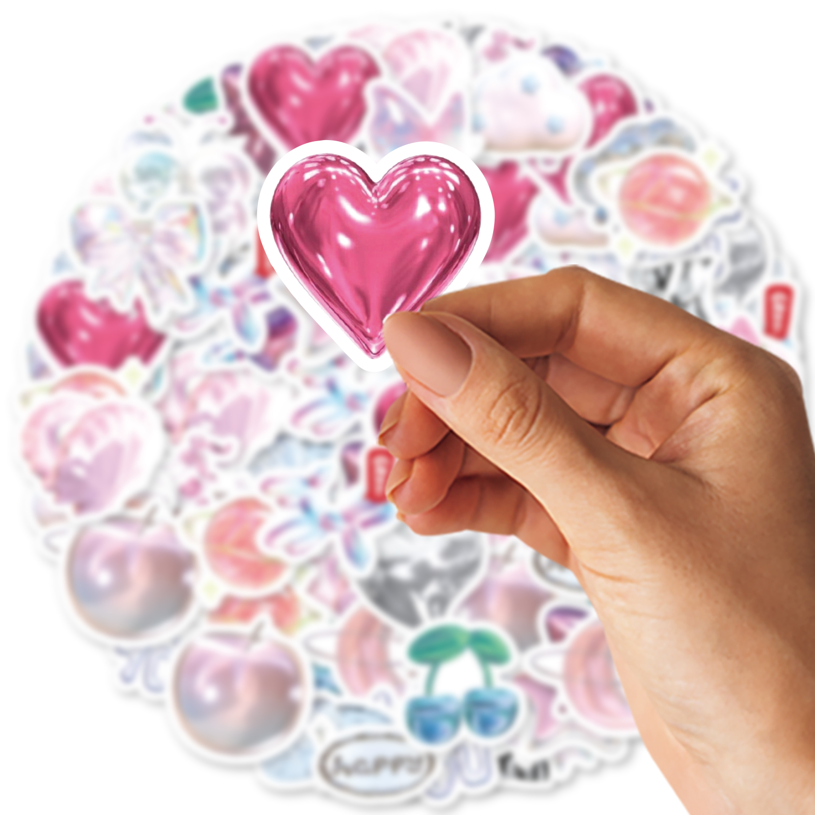 AliExpress 46pcs Love Balloon Cute Graffiti Stickers Decorated Notebook Water Cup Diary Suitcase Guitar Classic Toy Scrapbook DIY Decal, view 5