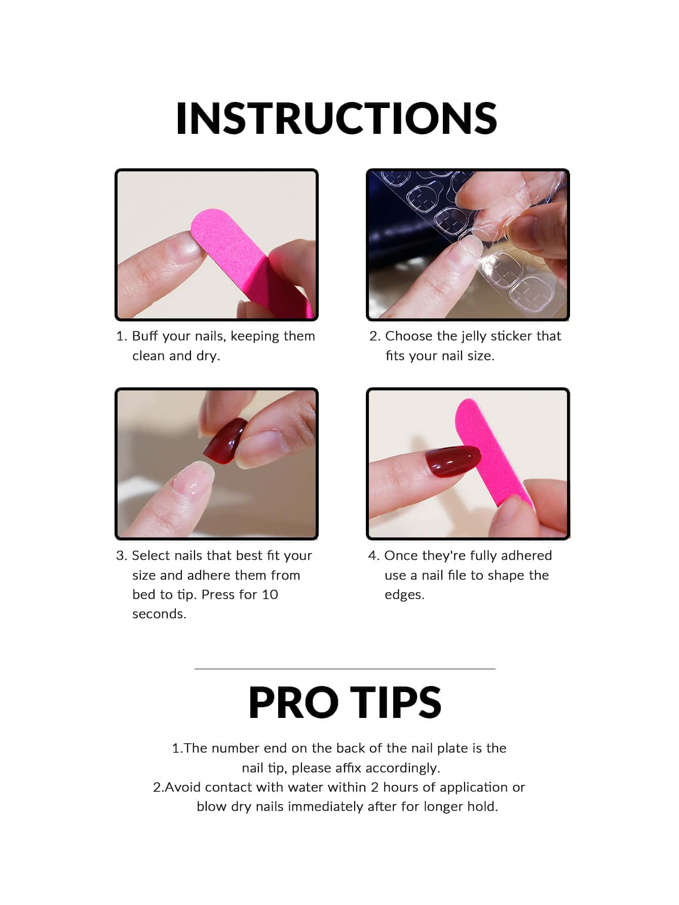 AliExpress French-Tip Press-On Toenails (48-Piece), view 6