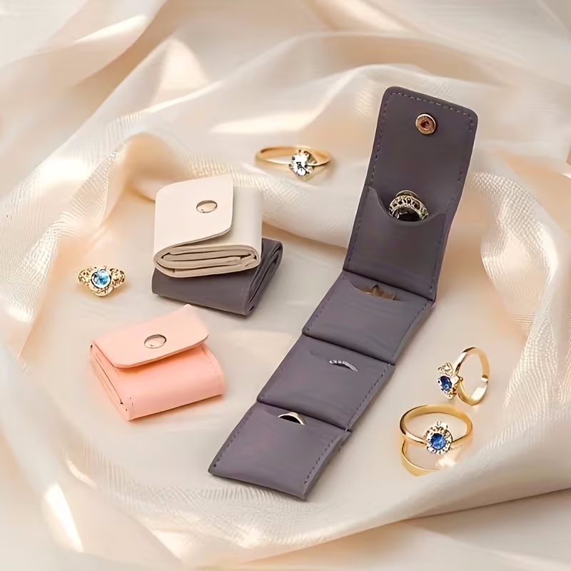 AliExpress 4-Grid Mini Foldable Jewelry Storage Pouch, view 3