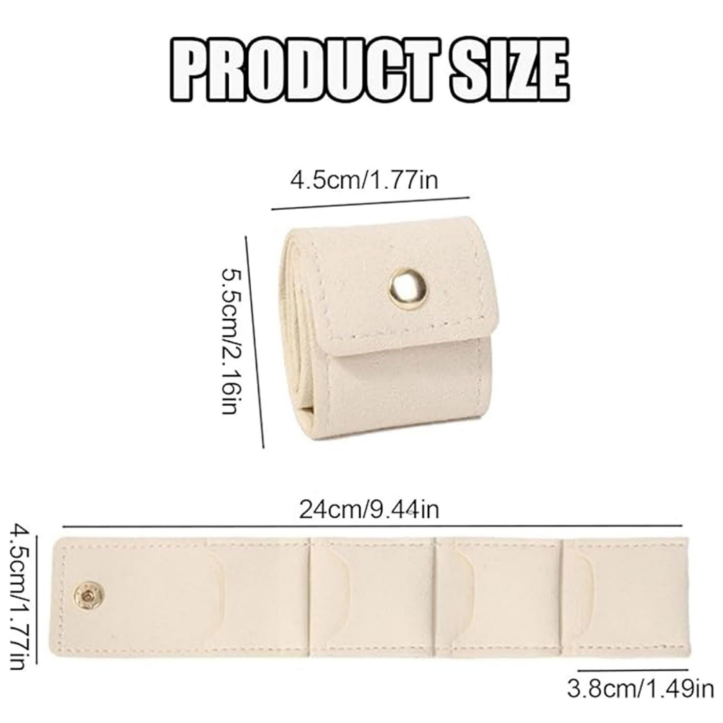 AliExpress 4-Grid Mini Foldable Jewelry Storage Pouch, view 6
