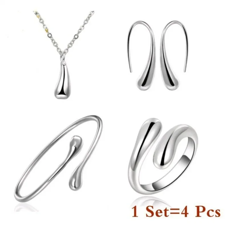 AliExpress Teardrop Ring, Necklace, Bracelet and Earring Set, view 5