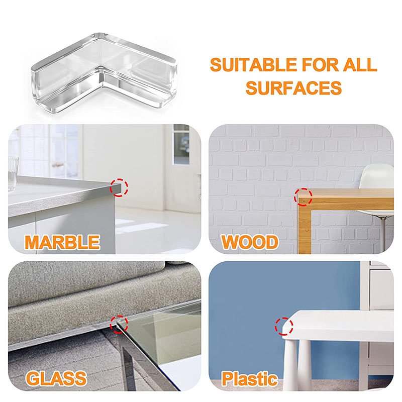 AliExpress 4Pcs/10PCS Children Baby Safety Silicone Protector Table Corner Edge Protection Cover Children Anticollision Edge Guards, view 5