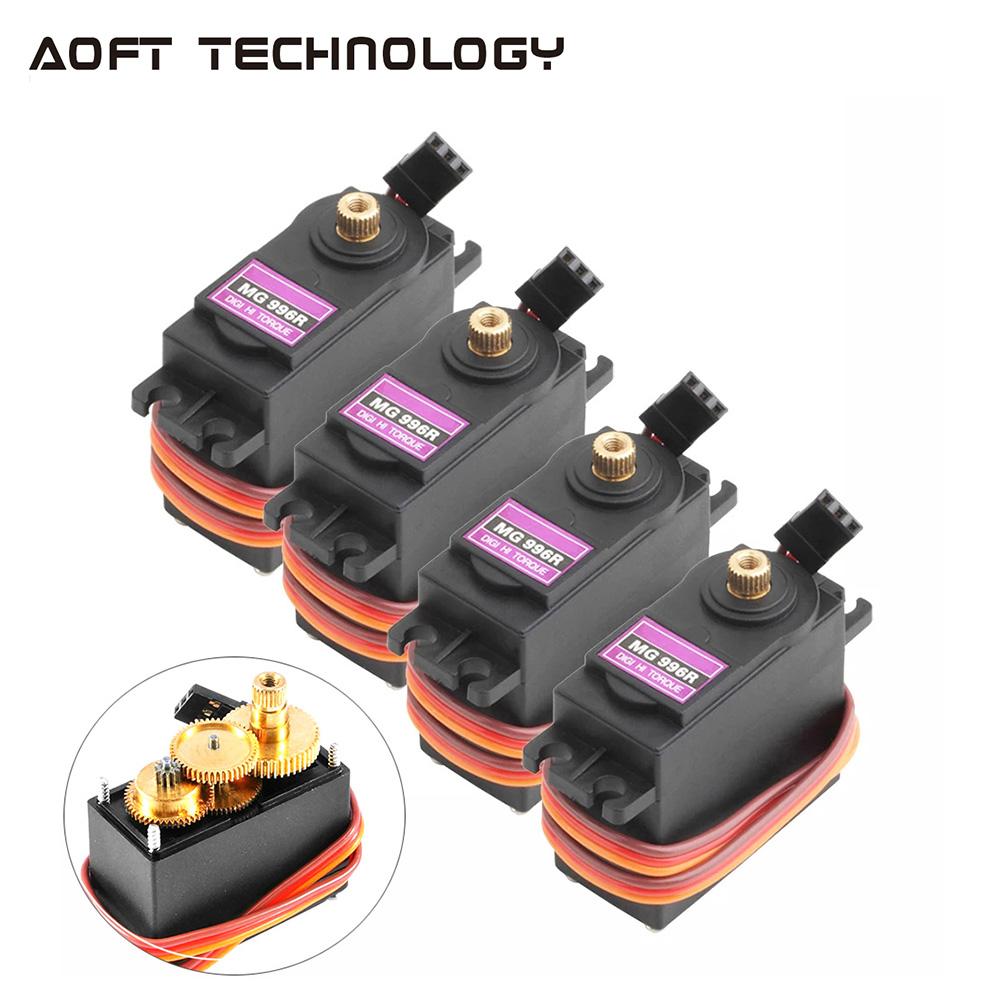 AliExpress 4PCS 13KG 15KG Servos Digital MG995 MG996R Servo All Metal  Gear for JR Car RC Model Helicopter Boat Arduino UNO DIY