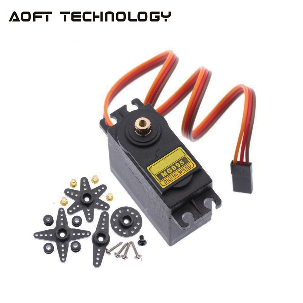 AliExpress 4PCS 13KG 15KG Servos Digital MG995 MG996R Servo All Metal  Gear for JR Car RC Model Helicopter Boat Arduino UNO DIY, view 4