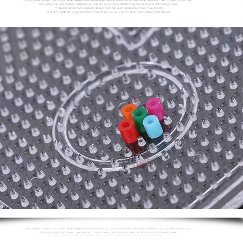 AliExpress 4PCS 2.6mm/5mm Fuse Beads Transparent Big Square Pegboards Ironing Beads Boards DIY Material Template Melting Beads Pegboard, view 5