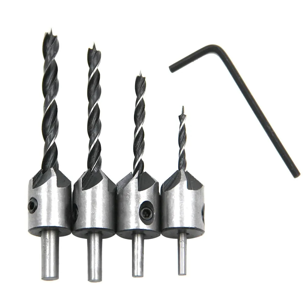 AliExpress 4-Piece Three-Pointed Counterbore Drill Bit Set, view 5