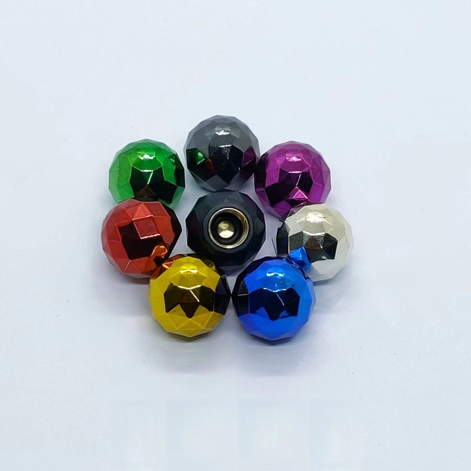 AliExpress 4pcs Aluminum Or Plastic Car Motorcycle Bike Truck Wheel Tire Valve Dustproof Valve-cap Cover Rim Valve Stem Cap Tornasol color, view 6