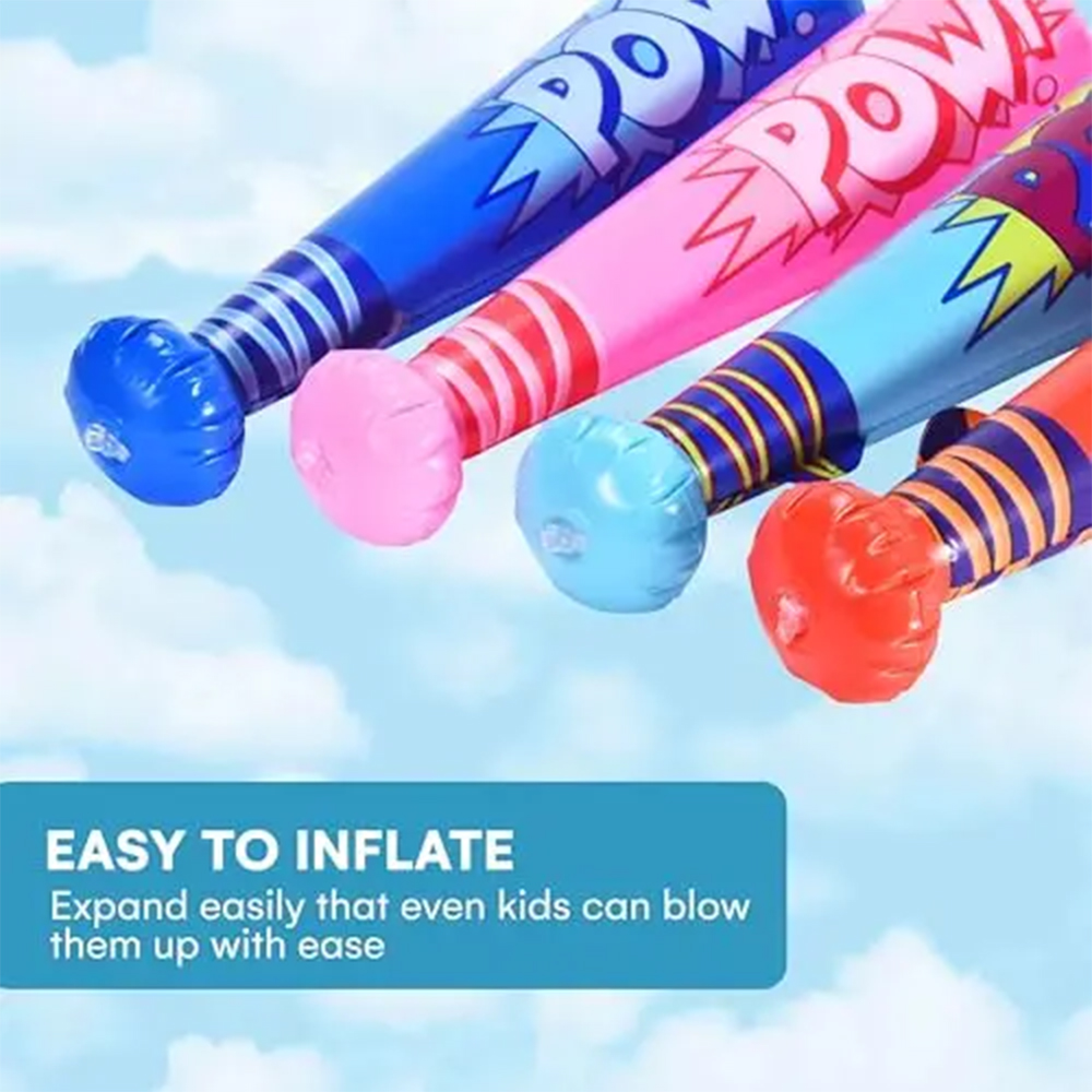 AliExpress 4pcs Colorful Paw Inflatable Baseball Toy Inflatable Suitable For Summer Pool Baseball Theme Birthday Party Gifts, view 5