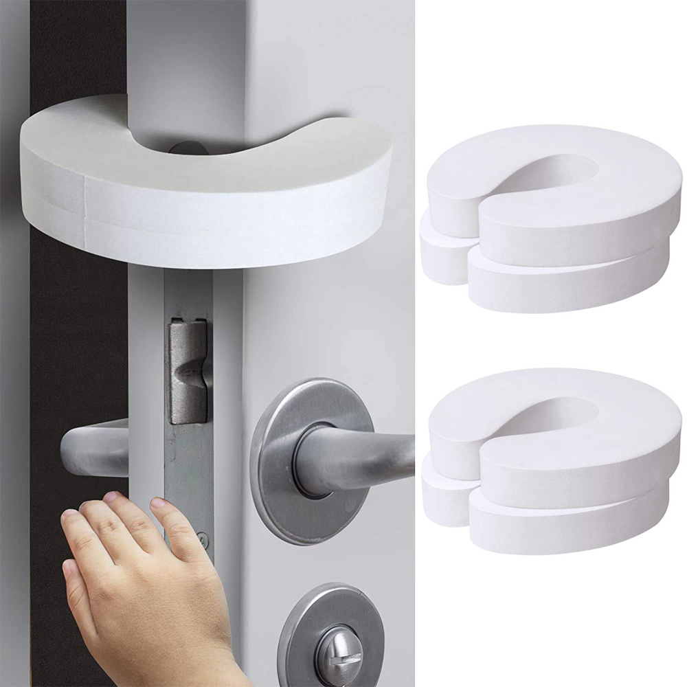 AliExpress 4Pcs Door Finger Pinch Guards Baby Proof Doors Slam Stopper Extra Soft Foam Sleek Design Child Safety Baby Safety Finger Protect