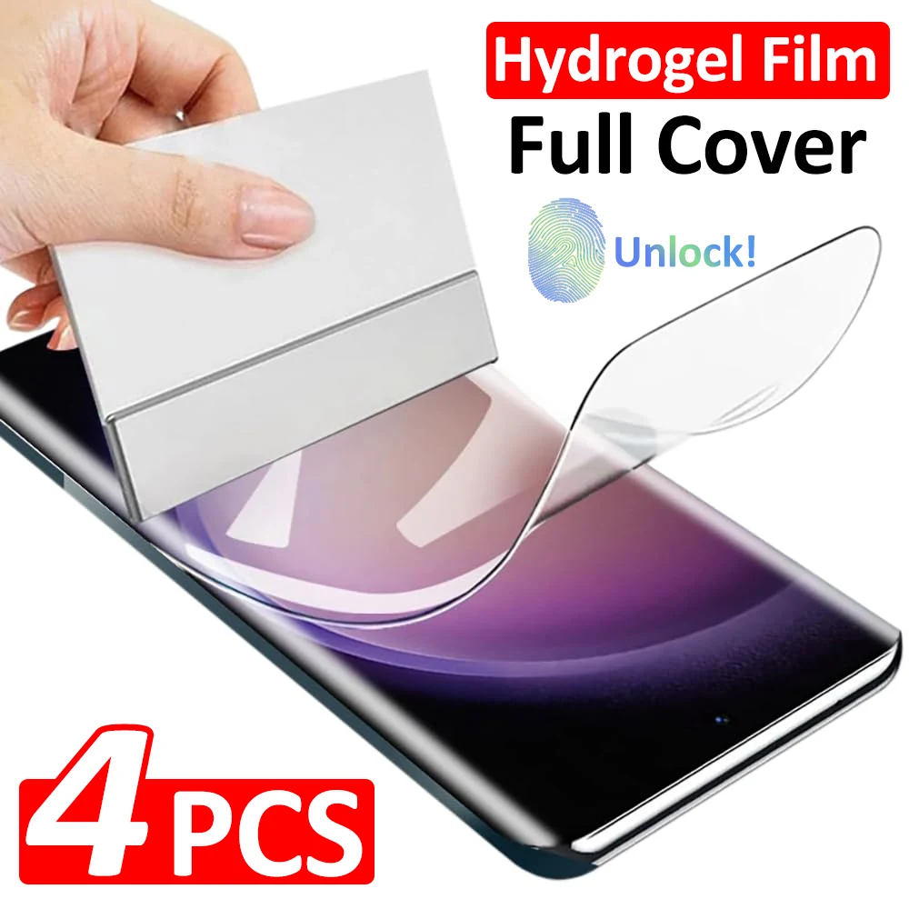 AliExpress 4pcs Hydrogel Film For Samsung Galaxy S26 S25 S24 S23 S22 S21 S20 Ultra Plus Screen Protector For Samsung S25 S24 S23 S20 S21 FE