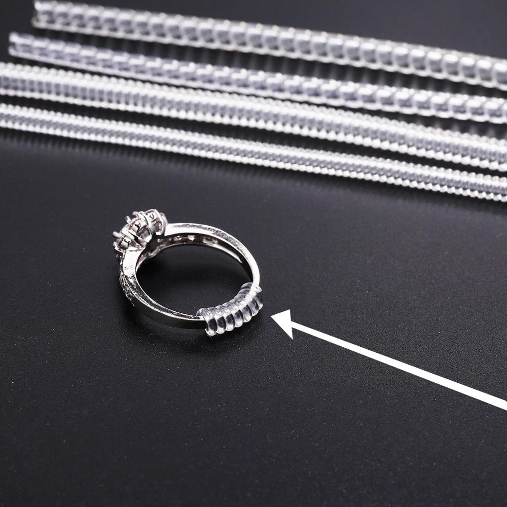 AliExpress 4-Piece Clear Spiral Ring Size Adjusters