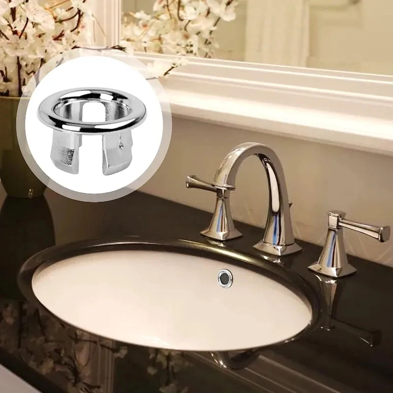 AliExpress Chrome Basin Sink Overflow Cover Rings (4-Pack), view 3