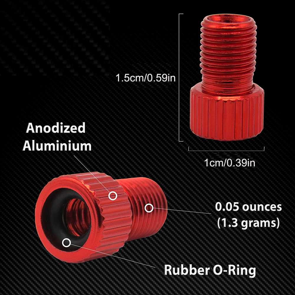 AliExpress 4Pcs Presta Valve Adapter - Convert Presta to Schrader - French/UK to US - Inflate Tire Using Standard Pump or Air Compressor, view 2