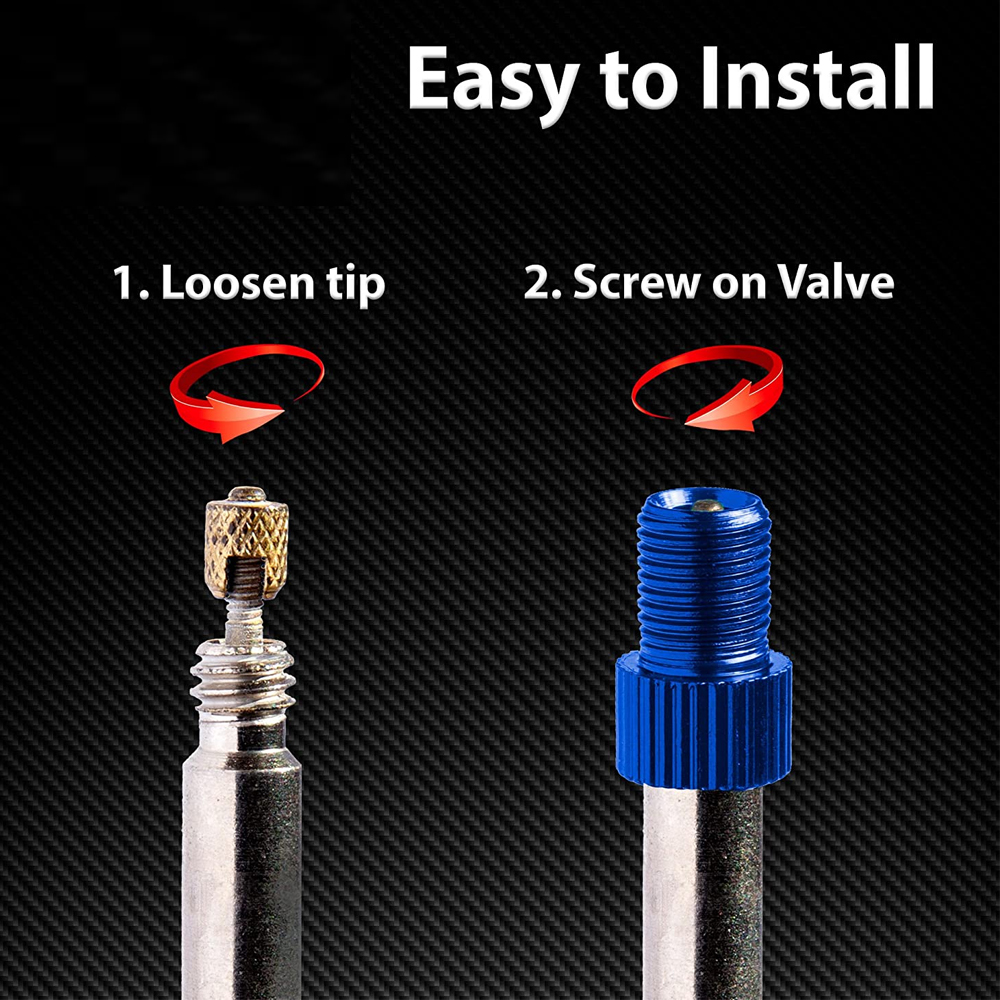 AliExpress 4Pcs Presta Valve Adapter - Convert Presta to Schrader - French/UK to US - Inflate Tire Using Standard Pump or Air Compressor, view 4