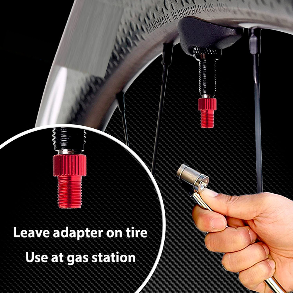 AliExpress 4Pcs Presta Valve Adapter - Convert Presta to Schrader - French/UK to US - Inflate Tire Using Standard Pump or Air Compressor, view 5