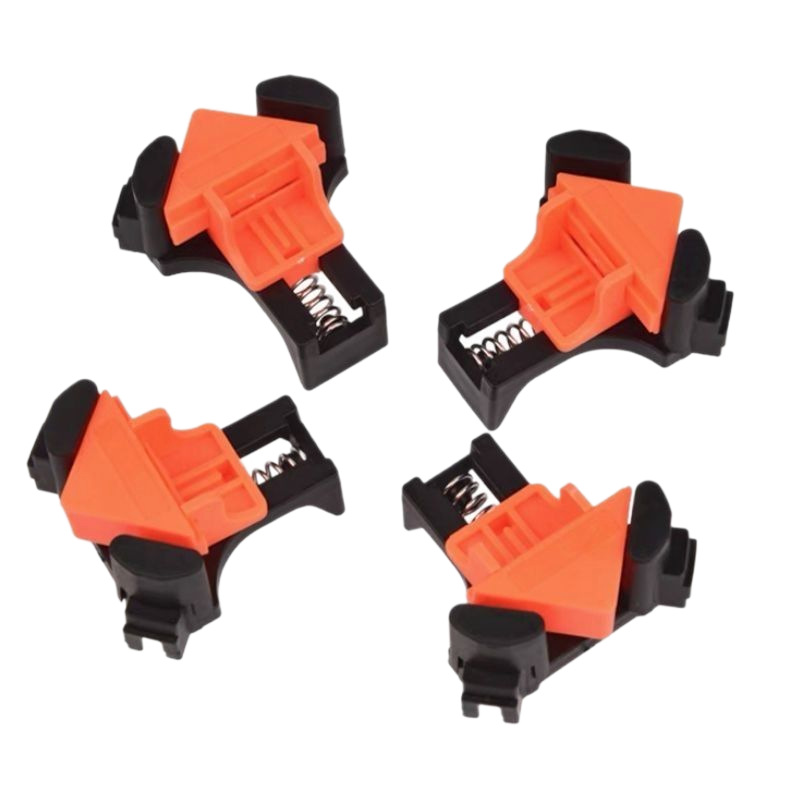 AliExpress 4PCS Right Angle Fixing Clip Woodworking Clamp Adjustable Swing Corner Clamp Corner Clip Fixer for Welding Drilling Cabinets