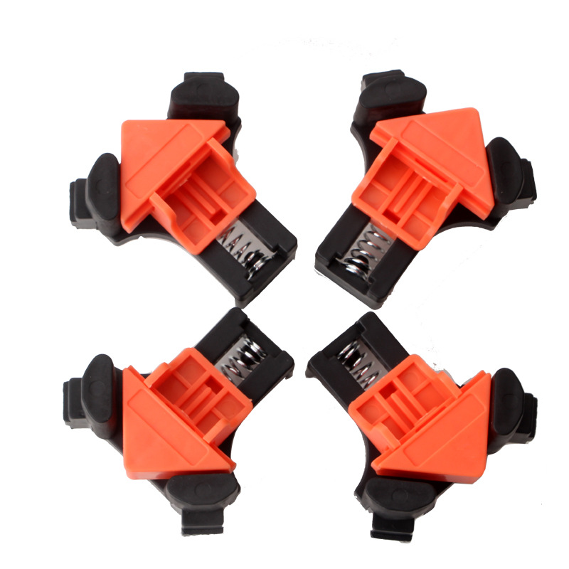AliExpress 4PCS Right Angle Fixing Clip Woodworking Clamp Adjustable Swing Corner Clamp Corner Clip Fixer for Welding Drilling Cabinets, view 5
