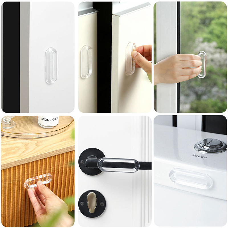 AliExpress 4-Piece Self-Adhesive Soft PU Door Handles, view 5