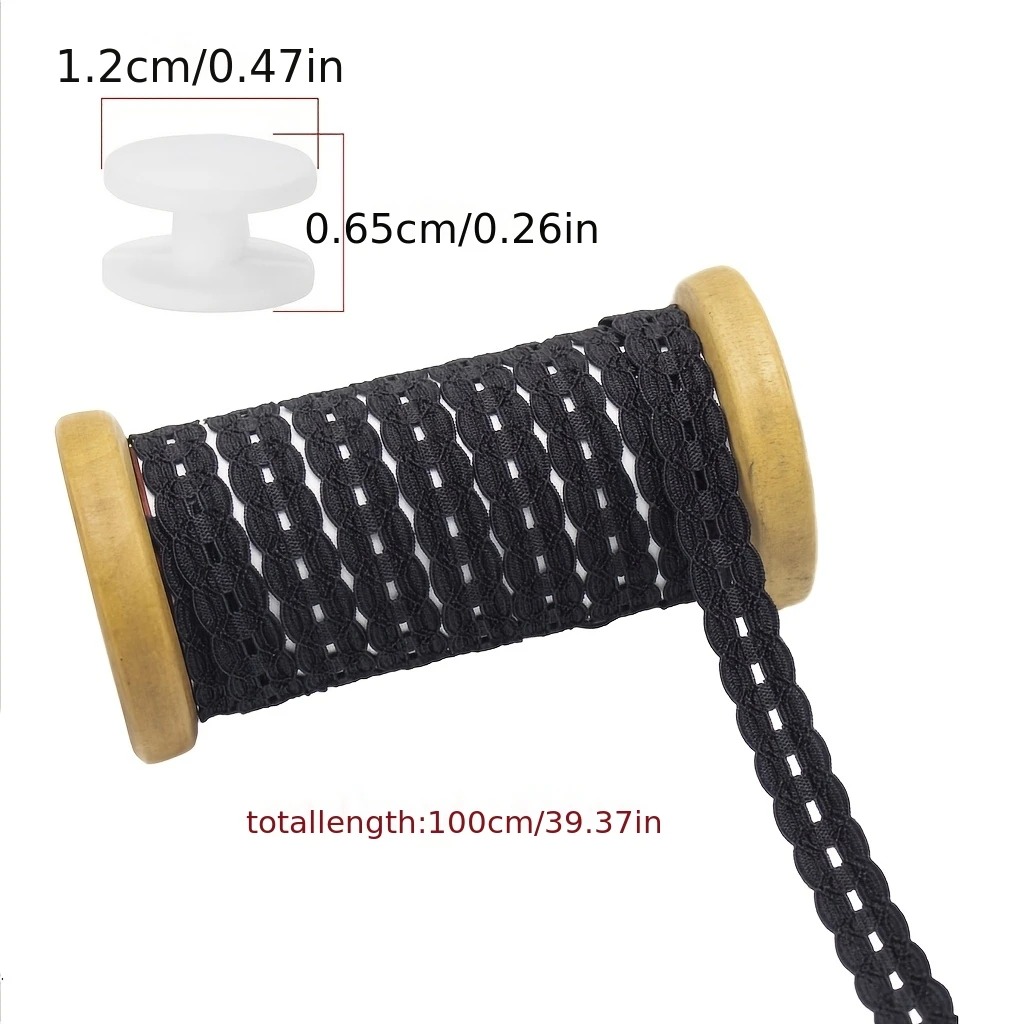 AliExpress Lace Trim Hem Strap and Button Set (4-Piece), view 6