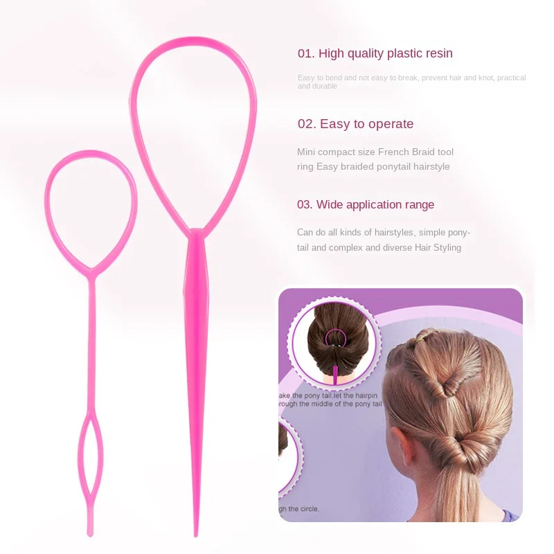 AliExpress French Braid Loop Tool and Hair Band Set (4-Piece), view 5