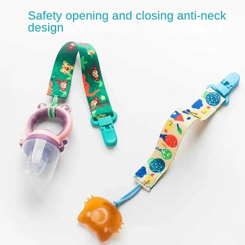 AliExpress 4pcs/set Newborn Pacifier Chain Clip Double-sided Printed Pacifier Belt Pacifier Holder Infant Feeding