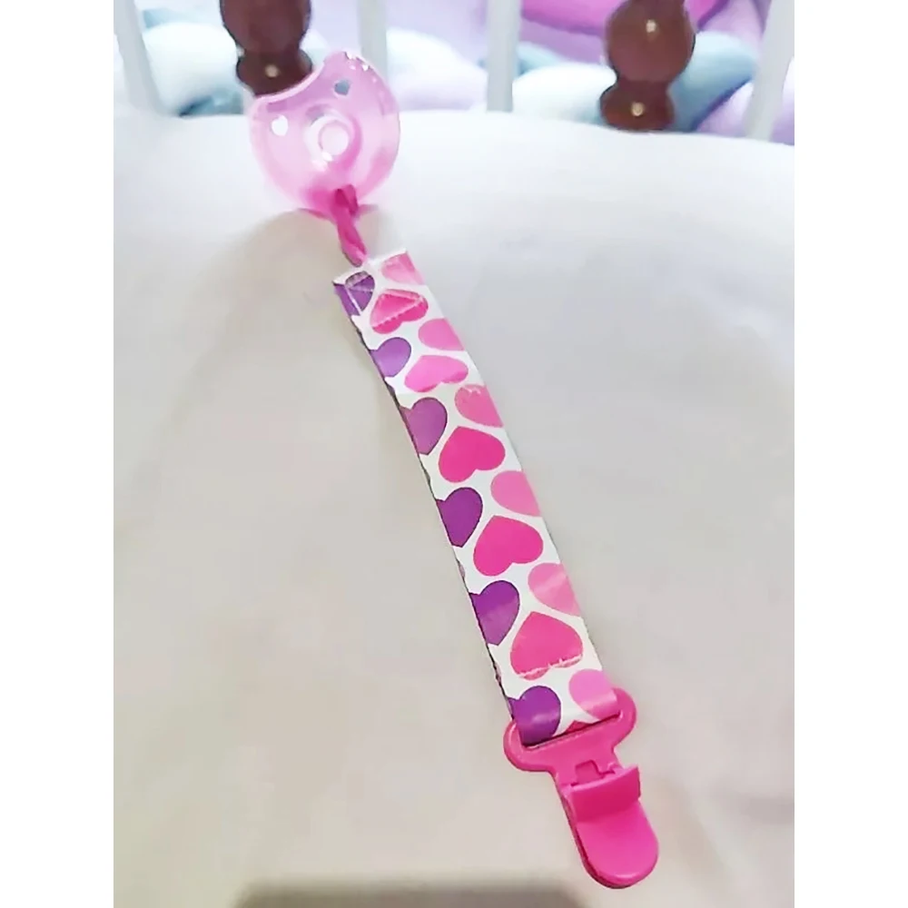 AliExpress 4pcs/set Newborn Pacifier Chain Clip Double-sided Printed Pacifier Belt Pacifier Holder Infant Feeding, view 4