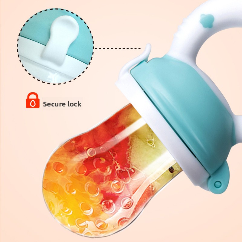 AliExpress 4pcs/set Silicone Fruit & Vegetable Feeder for Infants and Toddlers 6-36 months Food Grade Teething & Feeding Pacifier, view 2