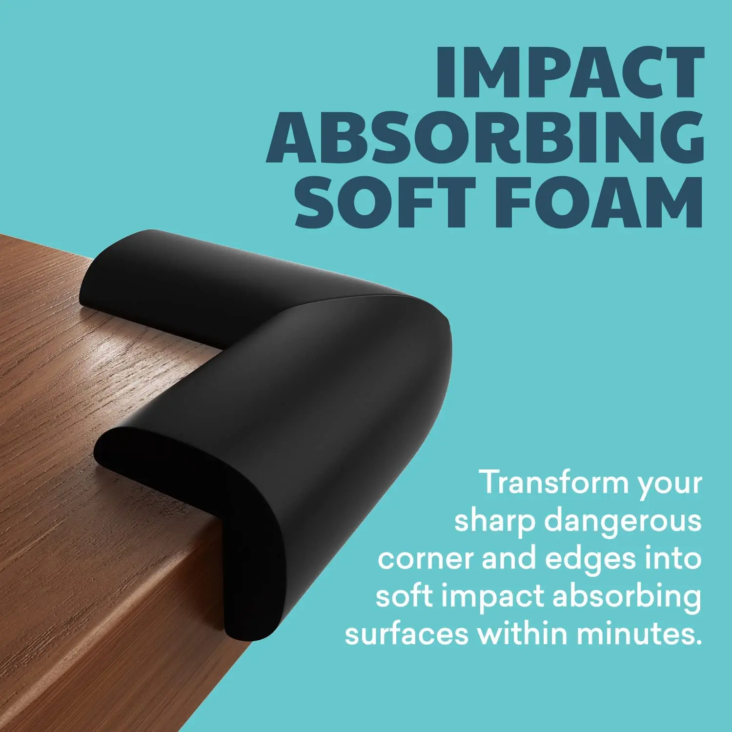 AliExpress 4pcs Soft Baby Proofing Corner Guards - Pre-Taped Table Corner Protector for Child Safety Furniture Bumper & Sharp Edge, view 5