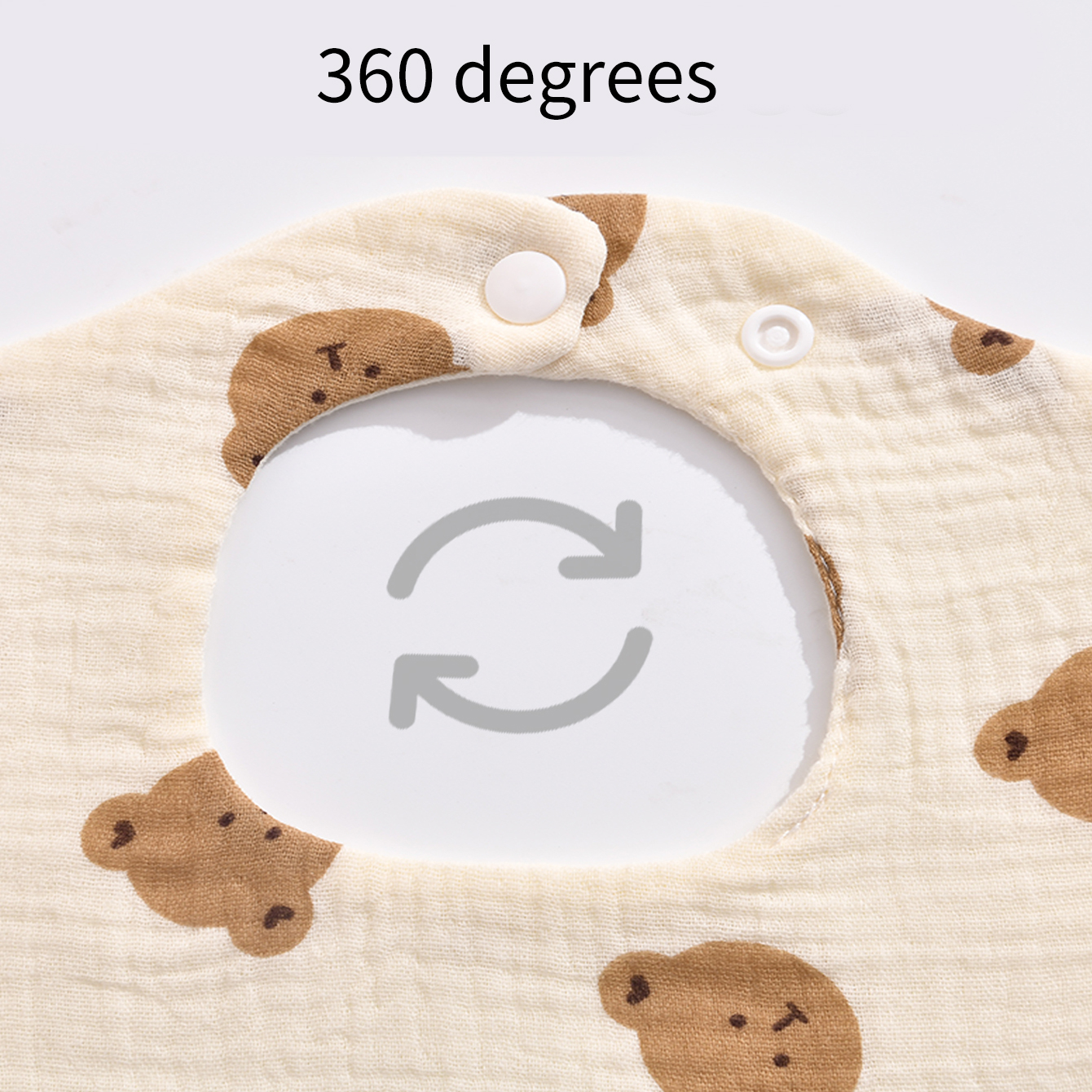 AliExpress 4Pcs Ultra-Soft and Comfortable Baby Bibs, Suitable for Ages 0-3, with Snap Button Design, Washable-Machine Washable, Newborn Gauze Drool Bibs-Waterproof Spit-Up Bibs for Babies, Ultra-Soft Autumn and Winter Bibs, Perfect Baby Shower Gift., view 5